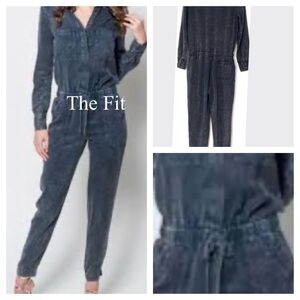 Free People Soft Denim Wash Jumpsuit | Size Small
